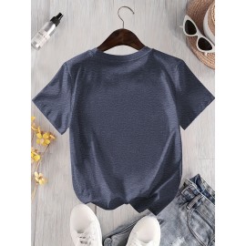 Women's Casual Graphic T-Shirt with 