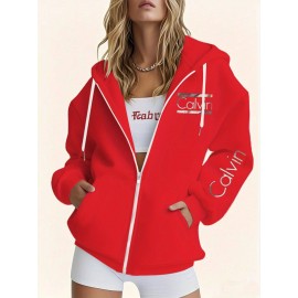 Women's Plus Size Hoodie - Lightweight Stretchy Pullover Sweatshirt, Machine Washable Everyday Lounge & Athletic Wear - Ideal Gift for Women (Red/Other Colors Available), Cute Hoodies, Casual Sportswear, Comfortable Fit